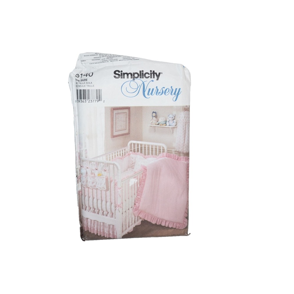 Simplicity‎ 9140 Pattern Uncut Nursery Accessories Padding Quilt Diaper Holder